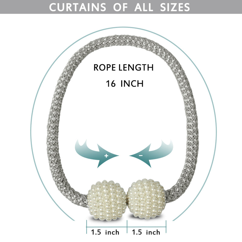 Curtain Rope Tiebacks with Magnets
