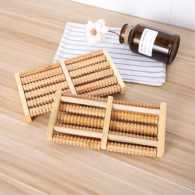 High Quality Natural Wooden Foot Massage Roller