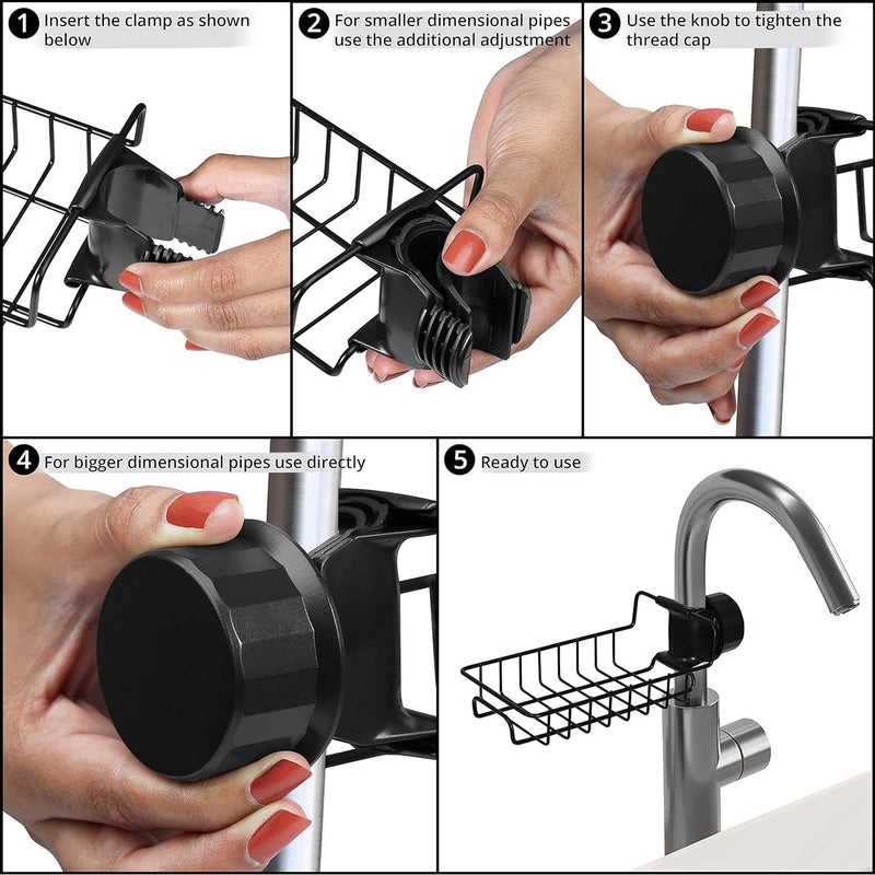 Sponge & Soap Holder for Faucet